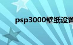 psp3000壁纸设置（psp3000壁纸）