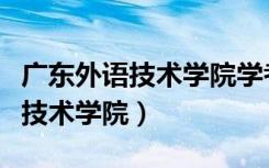 广东外语技术学院学考录取分数线（广东外语技术学院）