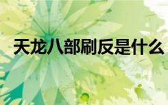 天龙八部刷反是什么（天龙八部刷反坐标）