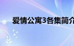 爱情公寓3各集简介（爱情公寓3片头）