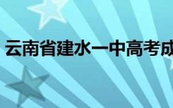 云南省建水一中高考成绩（云南省建水一中）