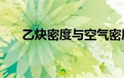 乙炔密度与空气密度比较（乙炔密度）