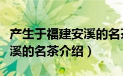 产生于福建安溪的名茶是什么（产生于福建安溪的名茶介绍）
