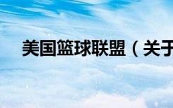 美国篮球联盟（关于美国篮球联盟介绍）