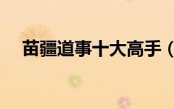 苗疆道事十大高手（苗疆道事人物介绍）