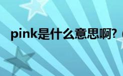 pink是什么意思啊?（pink是什么意思啊）