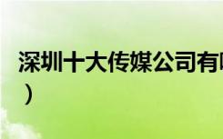深圳十大传媒公司有哪些（深圳十大传媒公司）