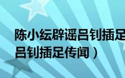 陈小纭辟谣吕钊插足传闻 视频（陈小纭辟谣吕钊插足传闻）
