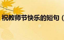 祝教师节快乐的短句（祝教师节快乐的话语）