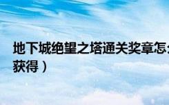 地下城绝望之塔通关奖章怎么获得（绝望之塔通关奖章怎么获得）