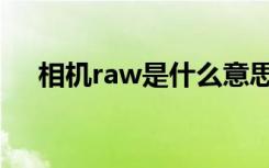 相机raw是什么意思（相机raw的意思）