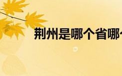 荆州是哪个省哪个市（荆州介绍）