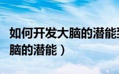 如何开发大脑的潜能到百分之百（如何开发大脑的潜能）