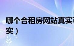 哪个合租房网站真实可靠（哪个合租房网站真实）