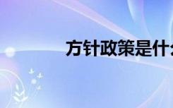 方针政策是什么意思（方针）