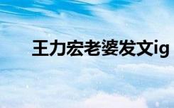 王力宏老婆发文ig（王力宏老婆发文）