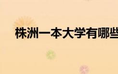 株洲一本大学有哪些（株洲有哪些大学）