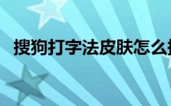 搜狗打字法皮肤怎么换（搜狗打字法皮肤）