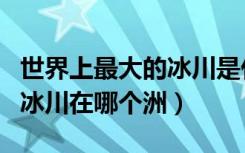 世界上最大的冰川是什么冰川（世界上最大的冰川在哪个洲）