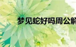梦见蛇好吗周公解梦（梦见蛇好吗）