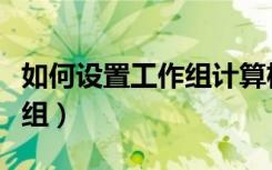 如何设置工作组计算机打印机（如何设置工作组）