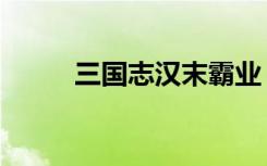 三国志汉末霸业（历史上的三国）