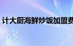计大厨海鲜炒饭加盟费（蛋炒饭怎么做步骤）