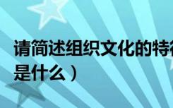 请简述组织文化的特征（简述组织文化的特征是什么）