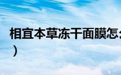 相宜本草冻干面膜怎么样（相宜本草绿茶面膜）