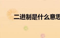 二进制是什么意思（什么是二进制）