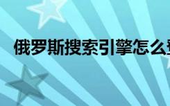 俄罗斯搜索引擎怎么登陆（搜索引擎登陆）