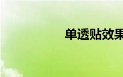 单透贴效果图（单透）