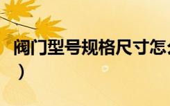 阀门型号规格尺寸怎么写（阀门型号规格尺寸）