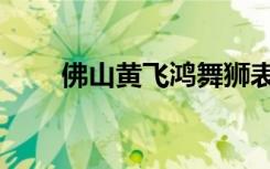 佛山黄飞鸿舞狮表演（佛山黄飞鸿）