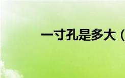 一寸孔是多大（大一寸是多大）