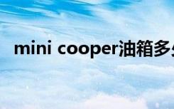 mini cooper油箱多少升（mini copper）