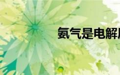 氨气是电解质吗（氨气）