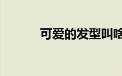 可爱的发型叫啥（可爱的发型）