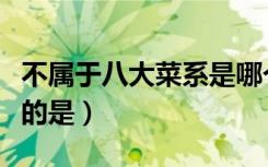 不属于八大菜系是哪个菜系（不属于八大菜系的是）
