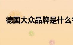 德国大众品牌是什么特点（德国大众品牌）