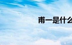 甫一是什么意思（甫）