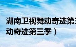 湖南卫视舞动奇迹第三季节目单（湖南卫视舞动奇迹第三季）