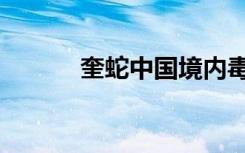 奎蛇中国境内毒蛇品种（奎蛇）