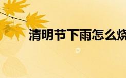 清明节下雨怎么烧纸（清明节下雨）