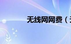 无线网网费（无线上网费用）
