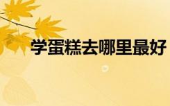 学蛋糕去哪里最好（学蛋糕哪里最好）