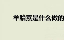 羊胎素是什么做的?（羊胎素是什么）