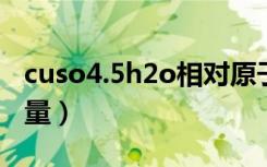 cuso4.5h2o相对原子质量（ca的相对原子质量）