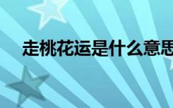 走桃花运是什么意思（桃花运什么意思）