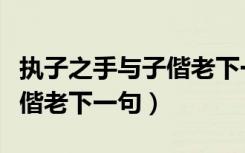 执子之手与子偕老下一句搞笑（执子之手与子偕老下一句）